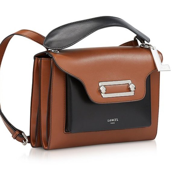 Lancel Bags Rare Lancel Clic Envelope Woodblack Leather Crossbody Bag Read Poshmark